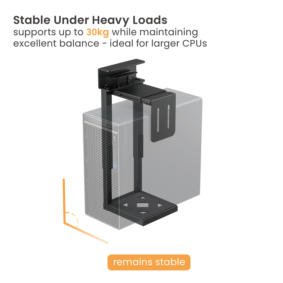 BRATECK βάση γραφείου για PC CPB29-01, universal, μεταλλική, έως 30kg