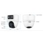 VSTARCAM smart κάμερα CS2DR, 3MP, dual lens, WiFi, PTZ, SD