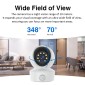 VSTARCAM smart κάμερα CS49LM με ανιχνευτή καπνού/αερίου, 3MP, WiFi, PTZ, SD