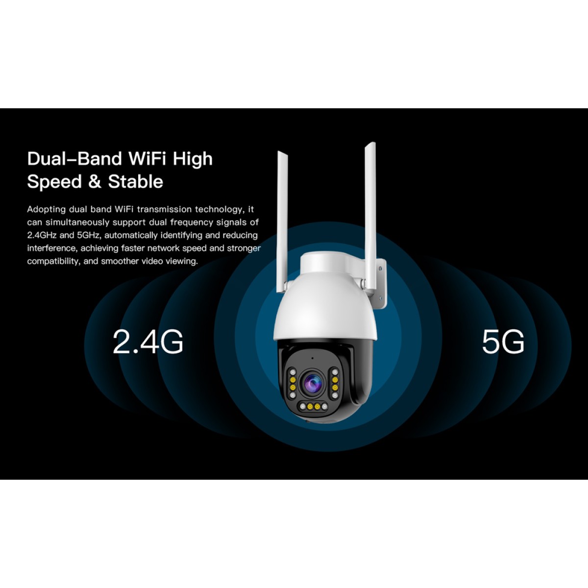 VSTARCAM smart κάμερα CS611Q-UV, 4MP, WiFi, PTZ, SD