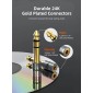 CABLETIME αντάπτορας ήχου 6.3mm σε 3.5mm CT-6M3F-AG, gold plated, γκρι