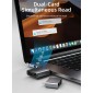 CABLETIME card reader CT-ACCD3-AG για SD & micro SD, USB 3.0, 5Gbps, γκρι