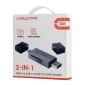 CABLETIME card reader CT-ACSD3-AG, SD/micro SD, USB/USB-C, 5Gbps, γκρι