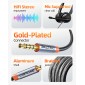 CABLETIME καλώδιο ήχου 3.5mm CT-AM35M, gold plated, 1m, μαύρο
