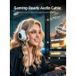 CABLETIME καλώδιο ήχου 3.5mm CT-AM35M, gold plated, 1m, μαύρο