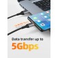 CABLETIME καλώδιο USB-C σε USB CT-AMCMG1, 3A, 5Gbps, 0.5m, μαύρο