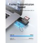 CABLETIME card reader CT-ASD3-PB για SD & micro SD, USB, 5Gbps, μαύρο