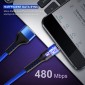 CABLETIME καλώδιο micro USB σε USB CT-C165-P05, 2.4A, 480Mbps, 1m, μπλε
