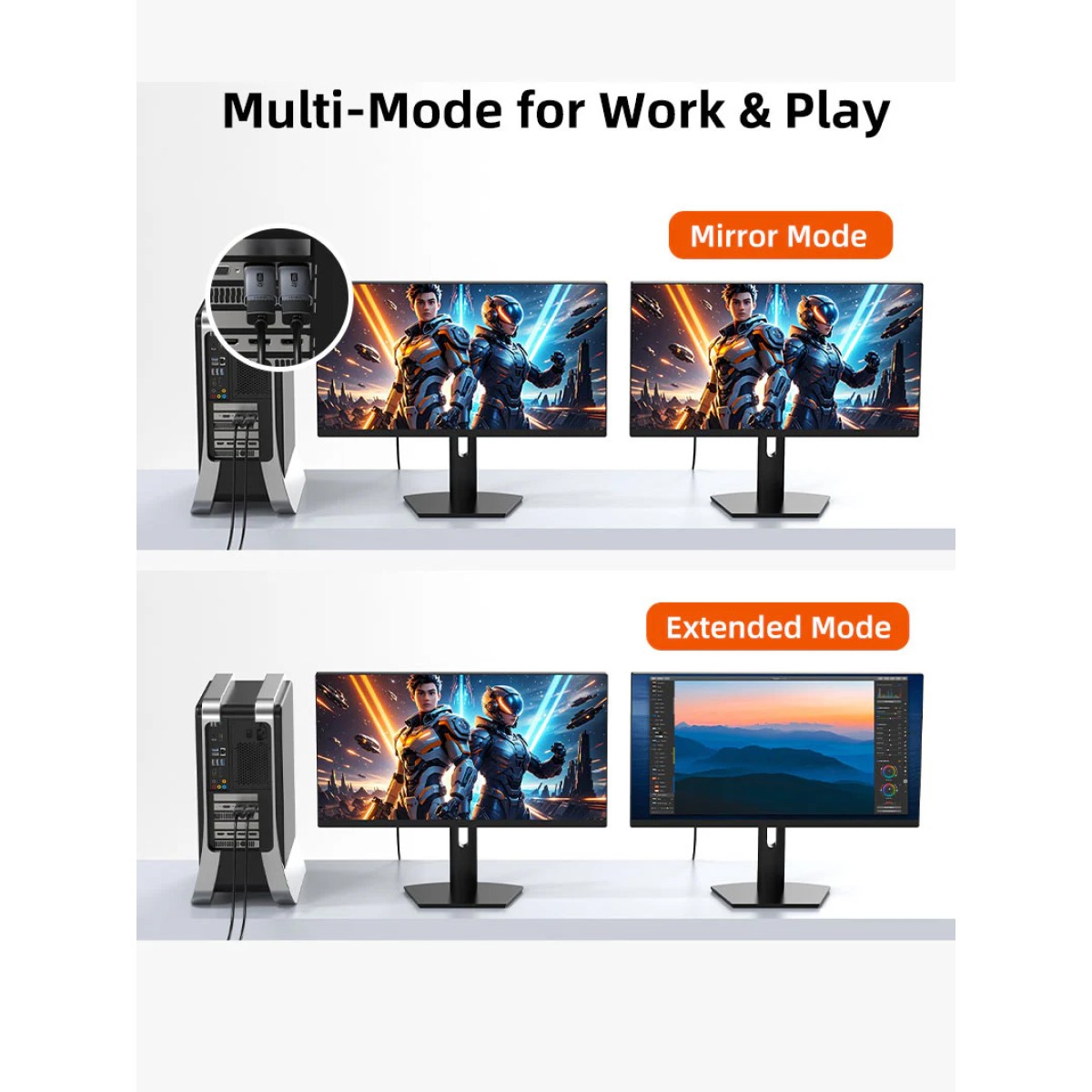 CABLETIME αντάπτορας DisplayPort σε HDMI CT-DMHF4K-AG6, 4K/60Hz, γκρι