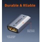 CABLETIME αντάπτορας HDMI CT-HEF8K-AG, 8K/60Hz, 4K/120Hz, 48 Gbps, γκρι