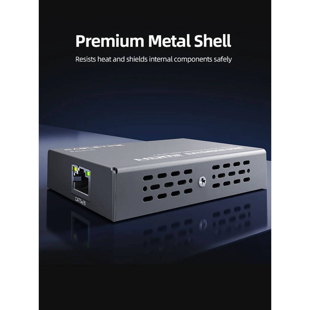 CABLETIME HDMI video extender CT-HEHD-FG60 μέσω καλωδίου RJ45, 1080p/60Hz, έως 60m