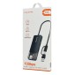 CABLETIME USB hub CT-HUBT5-PB, 4x θυρών, 10Gbps, USB/USB-C σύνδεση, μαύρο