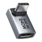 CABLETIME αντάπτορας USB-C CT-OTG42-AG, γωνιακός, USB4, 240W, 40Gbps, 8K, γκρι