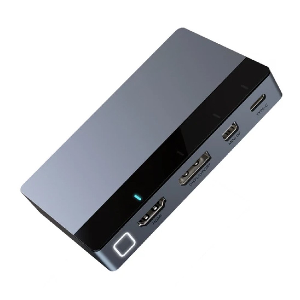 CABLETIME multi-port switch CT-PS41-GB1 σε HDMI, 4 σε 1, 4K/60Hz, γκρι