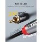 CABLETIME καλώδιο ήχου 2x RCA σε 2x RCA CT-RCA, 2m, μαύρο