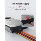CABLETIME καλώδιο SATA III CT-SATA3R, γωνιακό, 6Gbps, 0.50m, πορτοκαλί