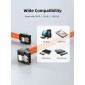 CABLETIME καλώδιο SATA III CT-SATA3R, γωνιακό, 6Gbps, 0.50m, πορτοκαλί