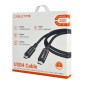 CABLETIME καλώδιο USB-C σε USB-C CT-USB4, 240W, 40Gbps, 8K/60Hz, USB4, 1m, μαύρο