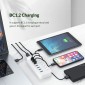 ORICO USB hub CT2U3-7AB με διακόπτες, 7x θυρών, USB 3.0, 5Gbps, USB σύνδεση, μαύρο