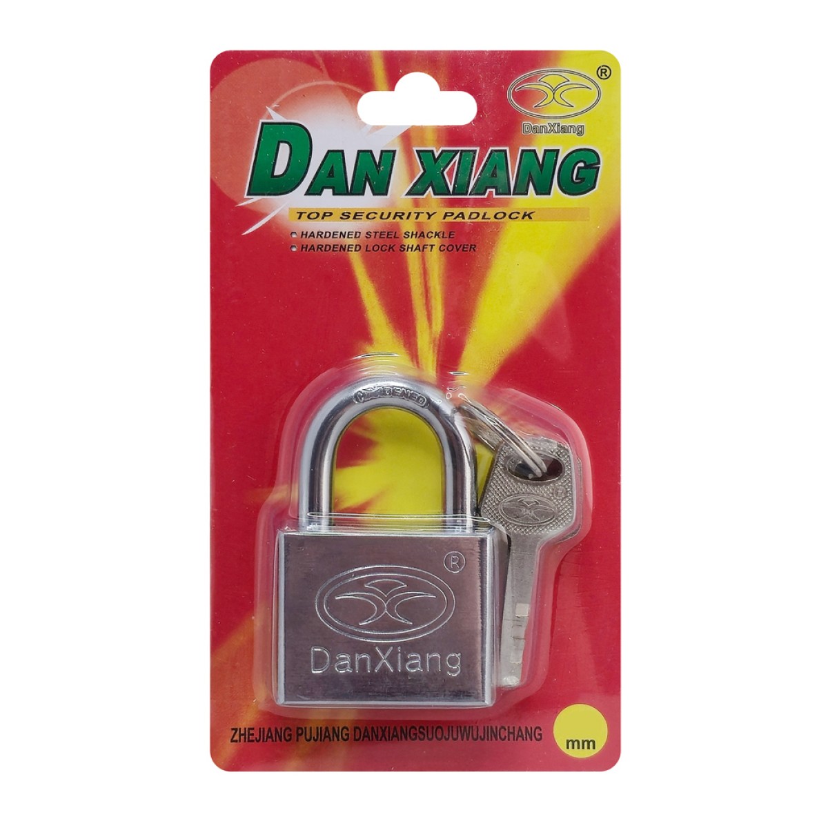 DAN XIANG λουκέτο πέταλο με κλειδί CTL-0030, 60mm, μεταλλικό