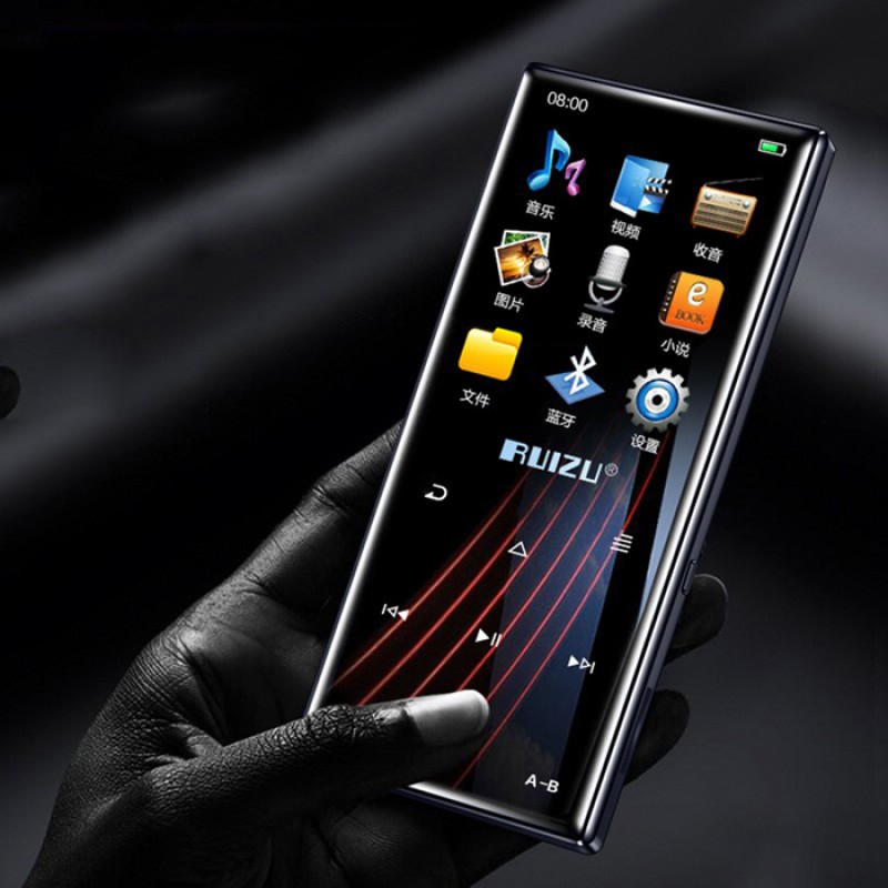 RUIZU MP3 player D29 με ηχείο, 1.8", 16GB, Bluetooth, ελληνικό μενού, μαύρο