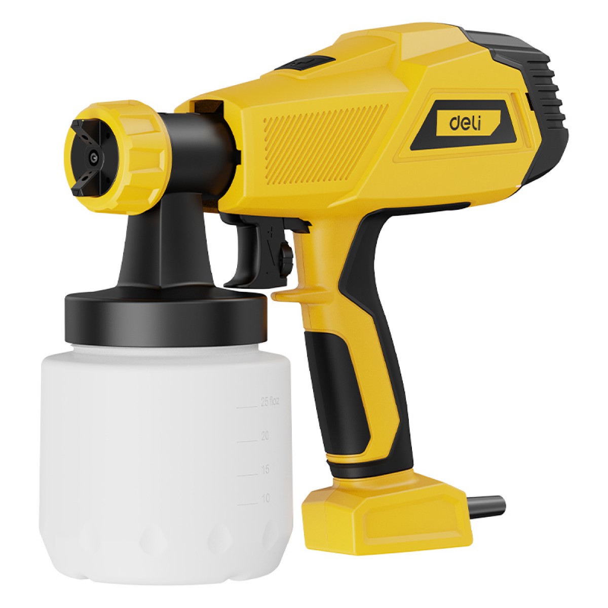 DELI ηλεκτρικό πιστόλι βαφής DC090 με δοχείο 800ml, 450W