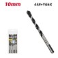 DELI σετ τρυπάνια DH-BWZ010-E1 για τοίχο/μέταλλο/ξύλο, 45# YG6X, 10x120mm, τρίπλευρο, 5τμχ