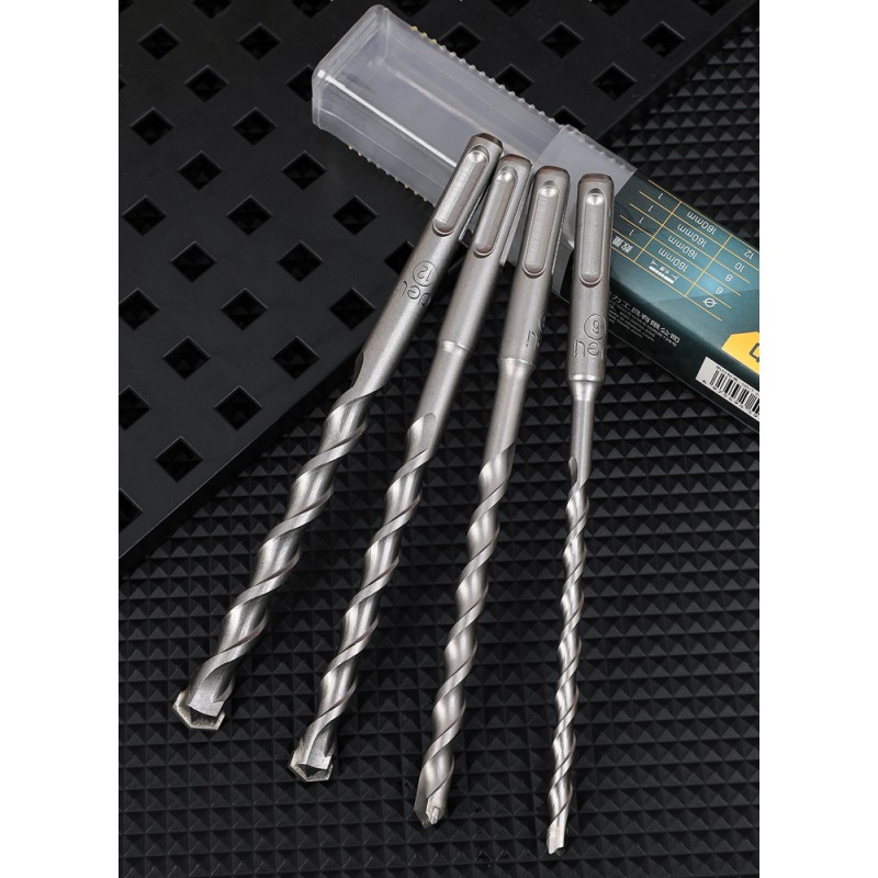 DELI σετ τρυπάνια DH-YCZ004-WD1 για τοίχο, 40Cr YG8, 6/8/10/12x160mm, SDS Plus, 4τμχ