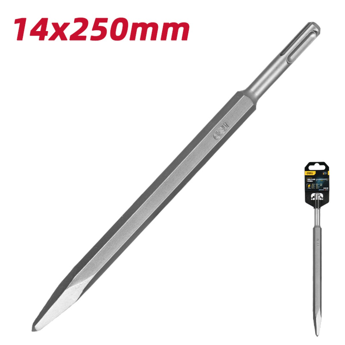DELI βελόνι DH-YJZ014-E1 για κρουστικό δράπανο, SDS Plus, 250mm