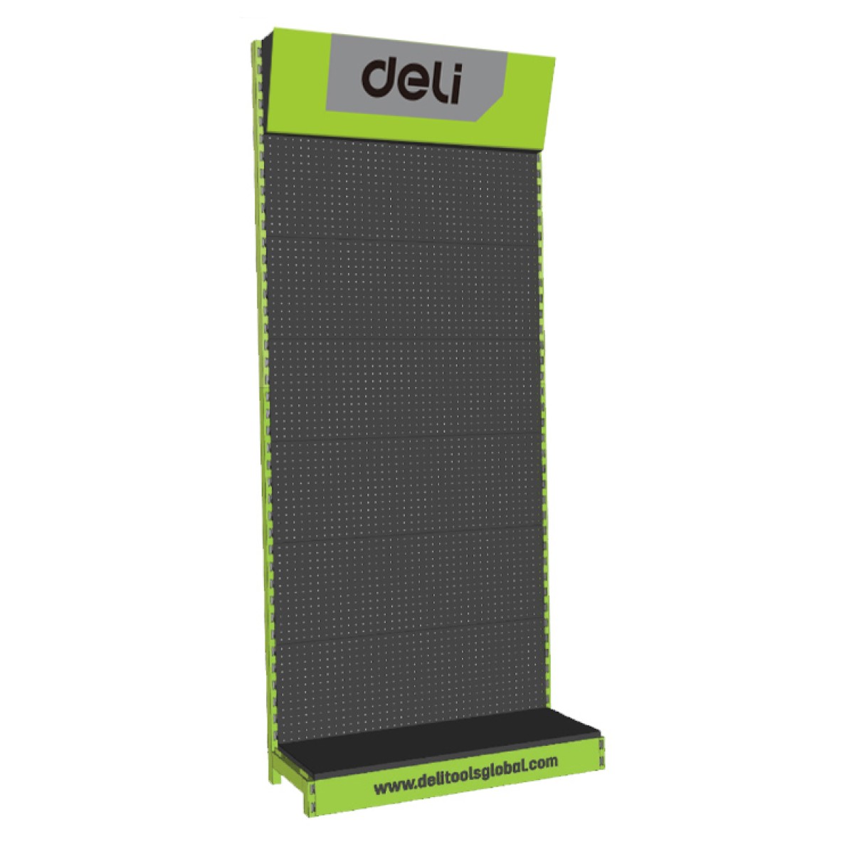 DELI stand προβολής DL-DJ618 με γάντζους, 100 x 45 x 240cm
