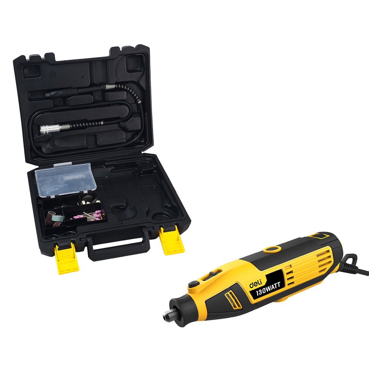DELI περιστροφικό πολυεργαλείο DL-DM03-E1, 130W έως 32000rpm