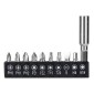 DELI κατσαβίδι μπαταρίας με μύτες DL-DP04-E2B1, LED φακός, 1500mAh