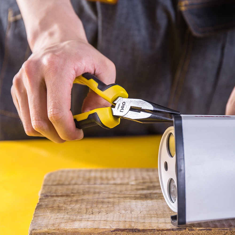 DELI μυτοτσίμπιδο ίσιο DL2106 με αντιολισθητικές λαβές, 160mm