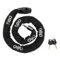 DELI κλειδαριά ποδηλάτου με κλειδί DL508021, Φ4mm, 1m, μαύρη