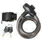 DELI κλειδαριά ποδηλάτου με κλειδί DL508062, Φ12mm, 1m, μαύρη