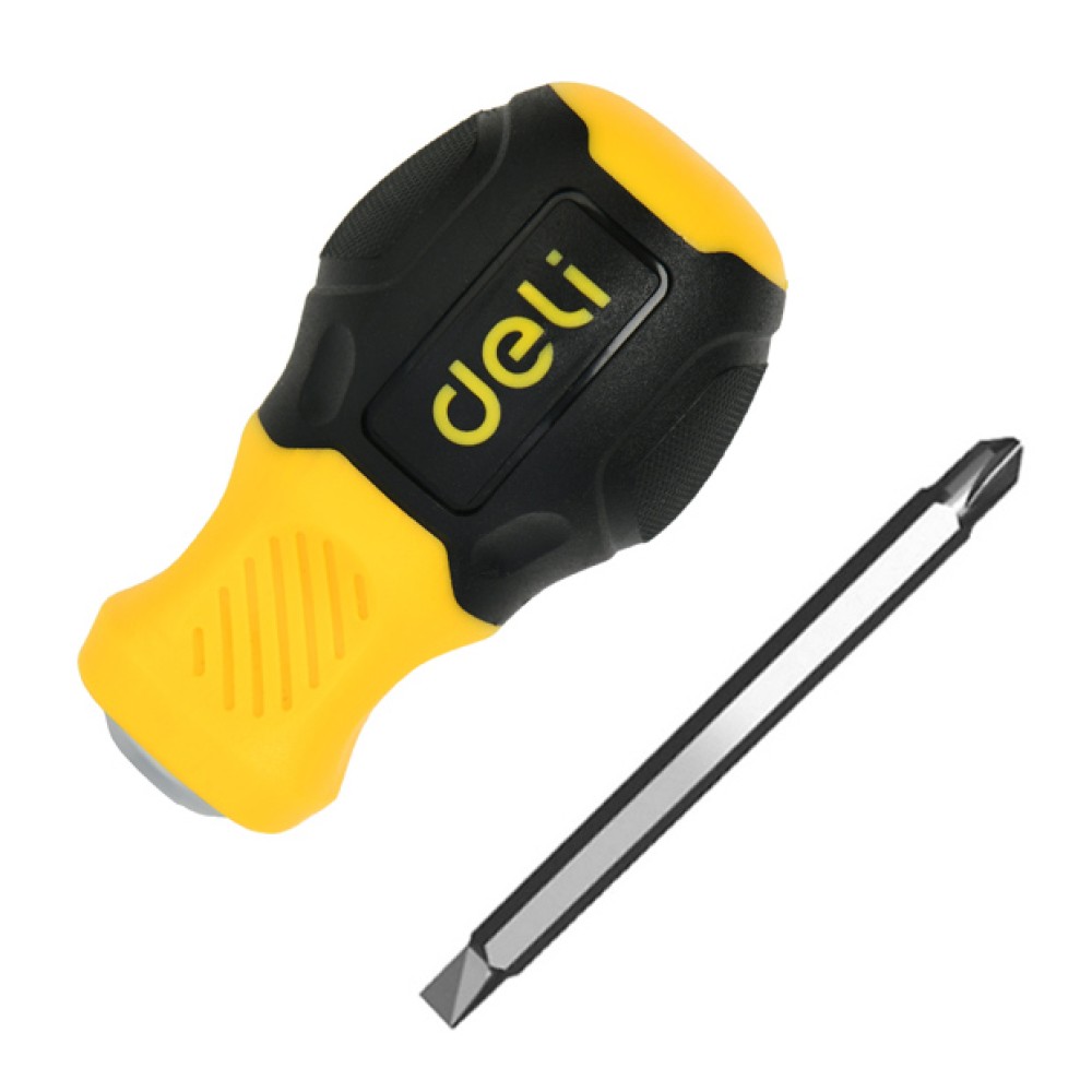 DELI κατσαβίδι DL632101 με διπλή κεφαλή, μαγνητικό, 6mm/PH2x38mm