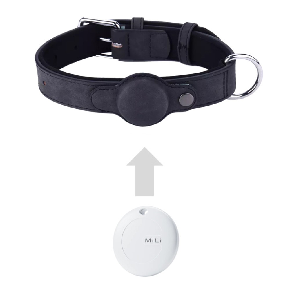 MILI κολάρο με θήκη smart tag MiCollar για σκύλους, large, μαύρο