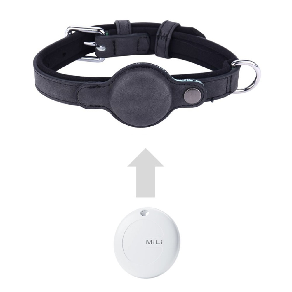 MILI κολάρο με θήκη smart tag MiCollar για σκύλους, small, μαύρο