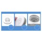 ECOCO κρεμάστρα τοίχου για κουζίνα-μπάνιο E1504, 8 x 5 x 53.5cm, λευκή
