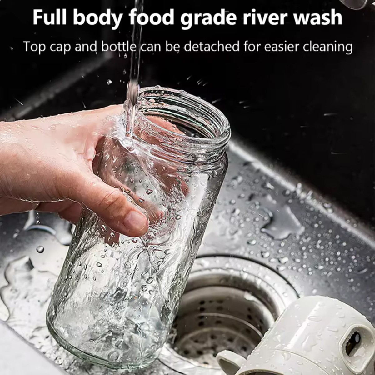 ECOCO γυάλινο δοχείο λαδιού E24235 με ψεκαστήρα, 250ml, γκρι