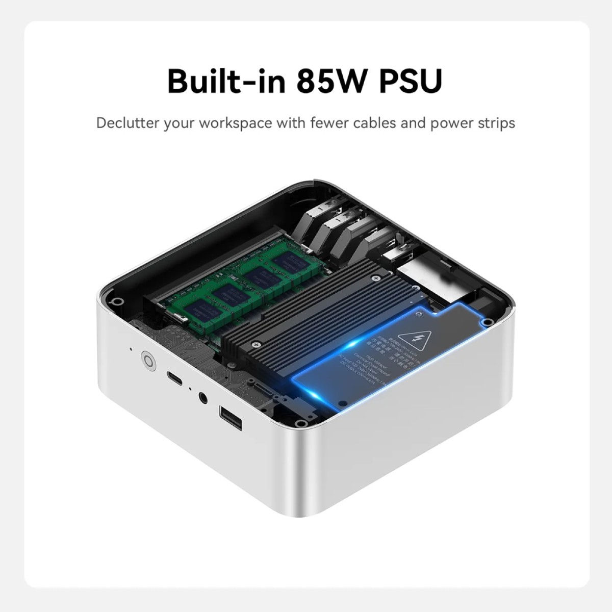 BEELINK mini PC EQi13 Pro, Intel i5-13500H, 32GB, 500GB M.2, Windows 11 Pro
