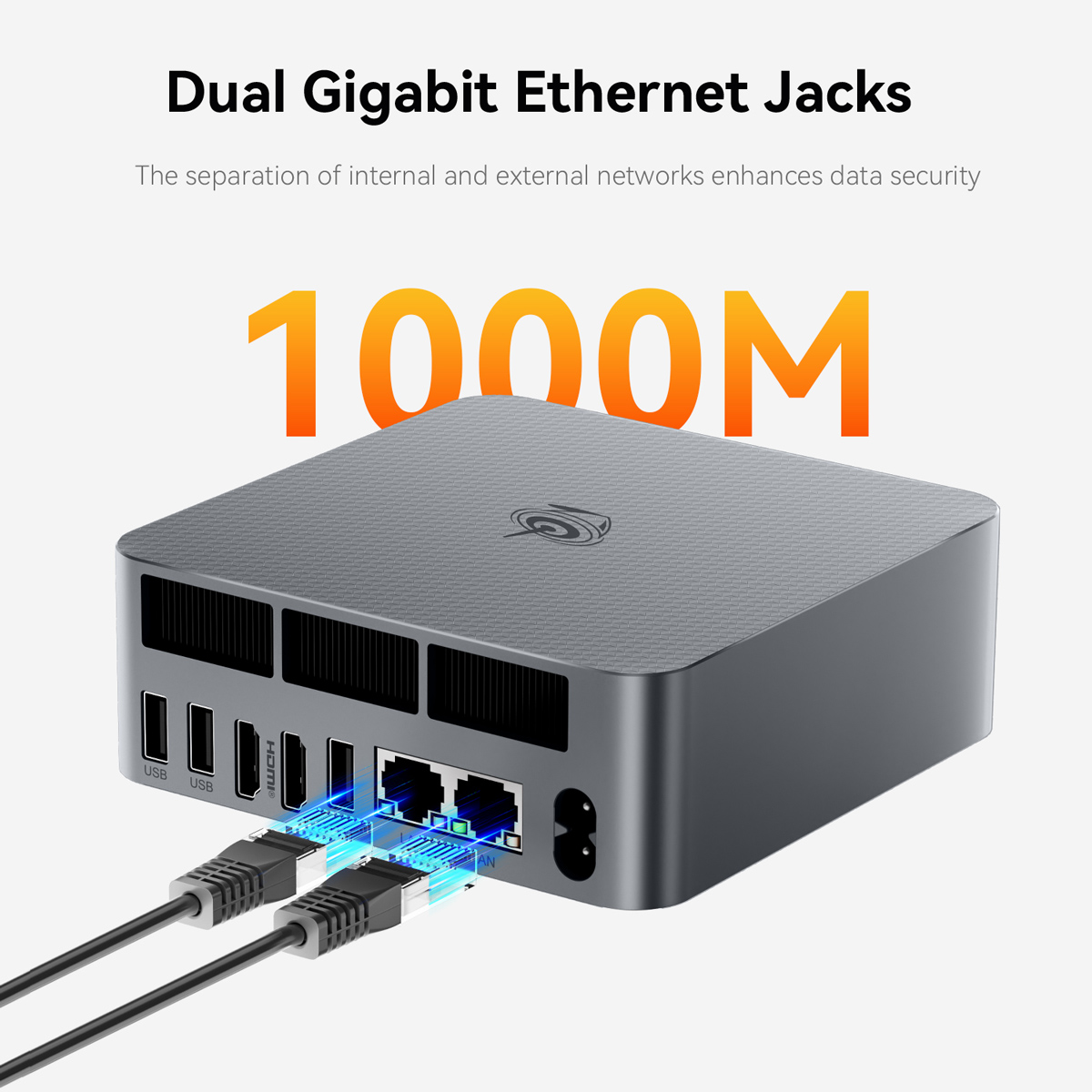 BEELINK mini PC EQR6, AMD Ryzen 5 6600H, 24GB, 500GB M.2, Windows 11 Pro