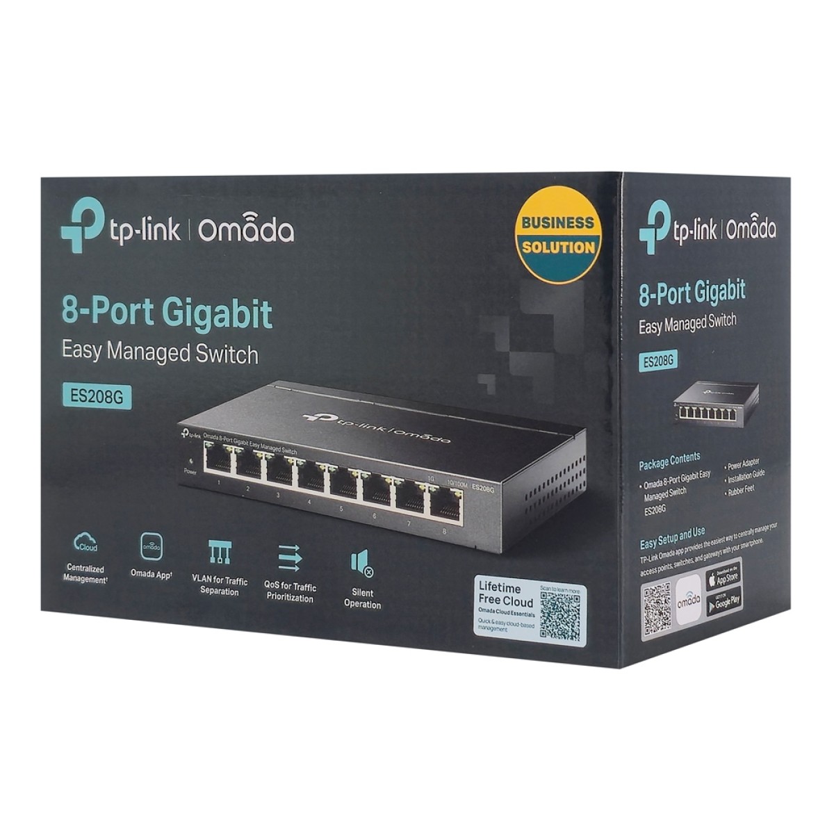 TP-LINK easy managed switch ES208G, 8x Gigabit θύρες, V1.0