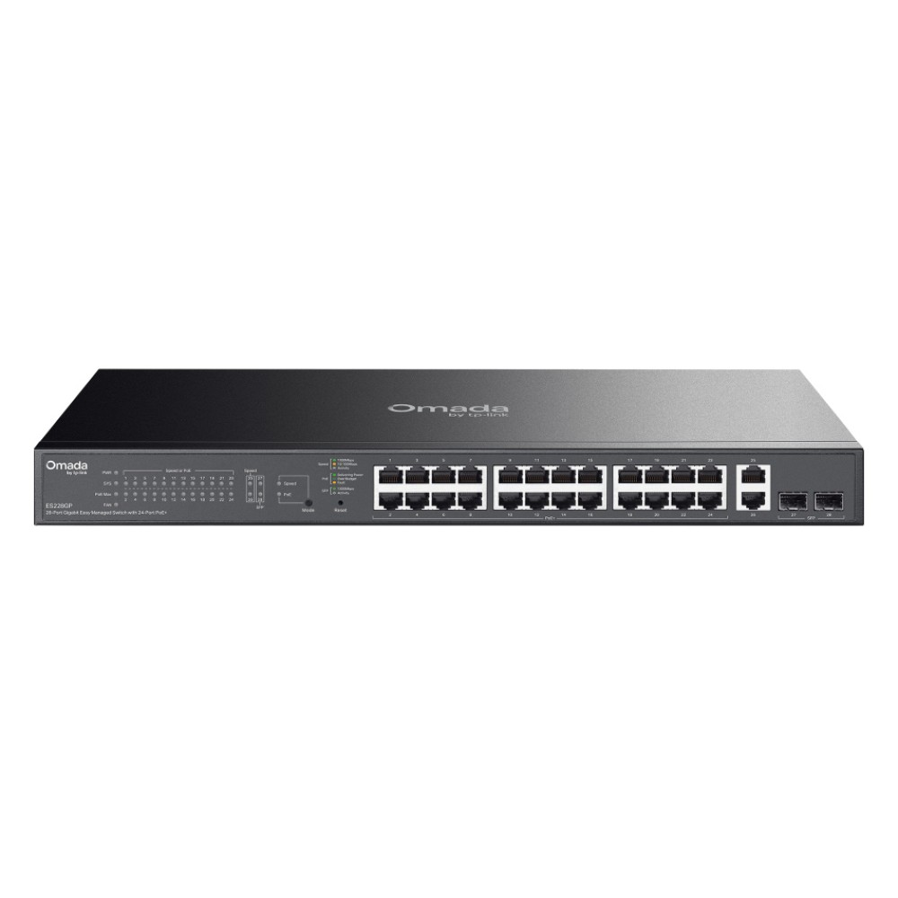 TP-LINK easy managed switch ES228GP, 28x Gigabit θύρες, PoE+, V1.0