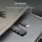 ORICO USB hub FL01, 4x θυρών, USB 2.0, 480Mbps, USB σύνδεση, μαύρο