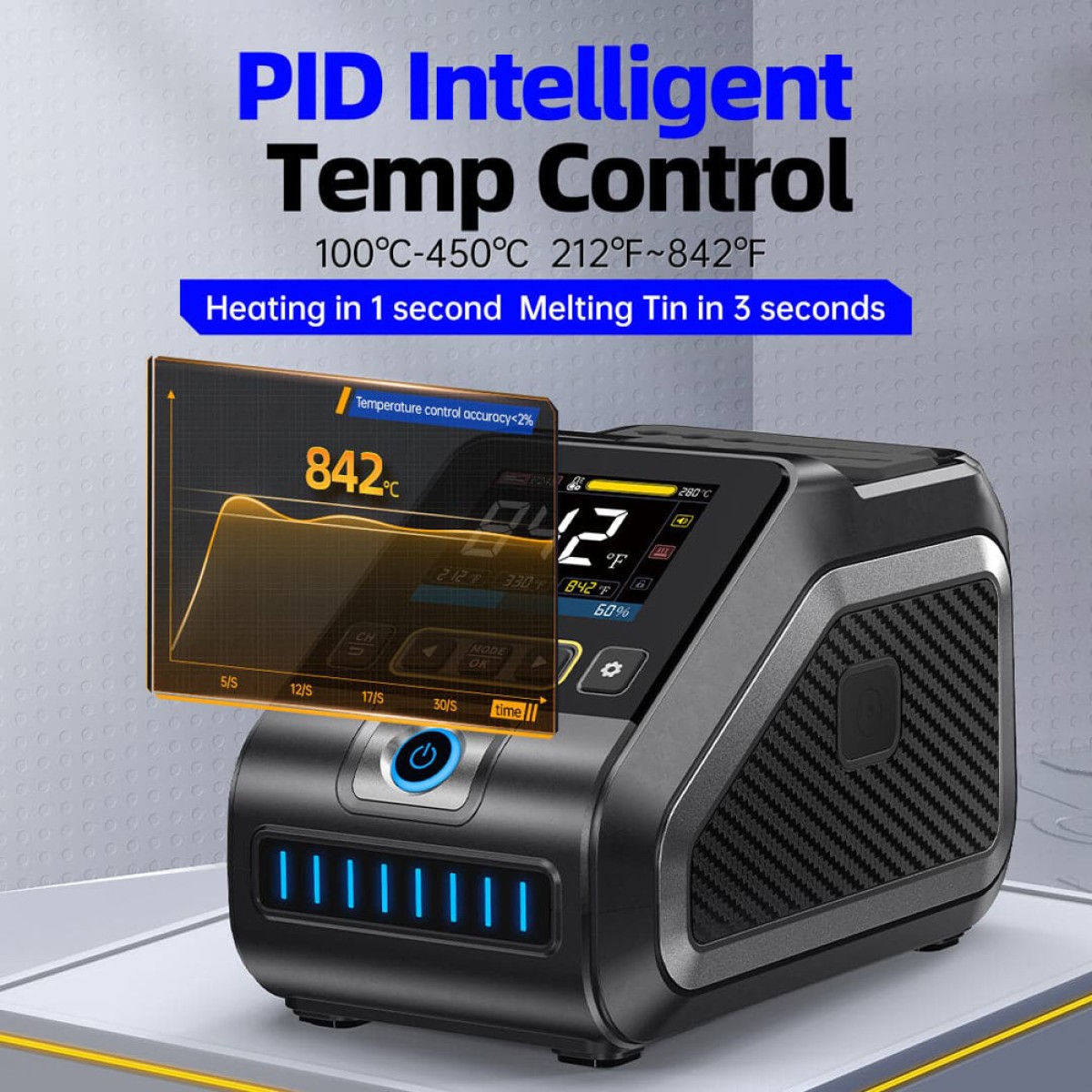 FNIRSI σταθμός συγκόλλησης DWS-200, 200W, 100~450 °C