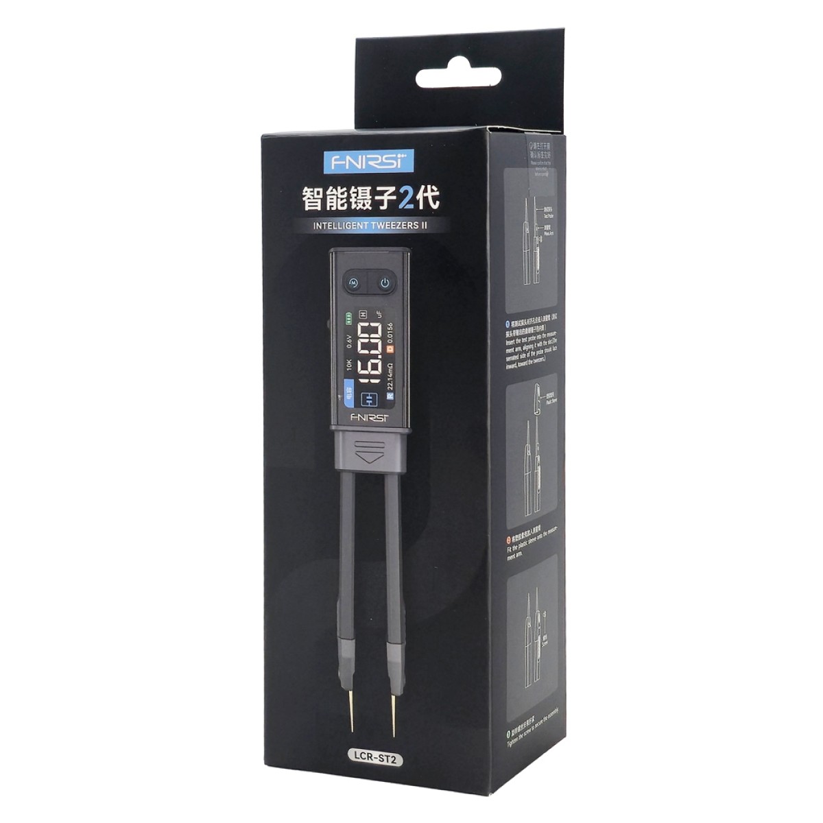 FNIRSI ψηφιακό LCR/ESR tester LCR-ST2 Plus, επαναφορτιζόμενο