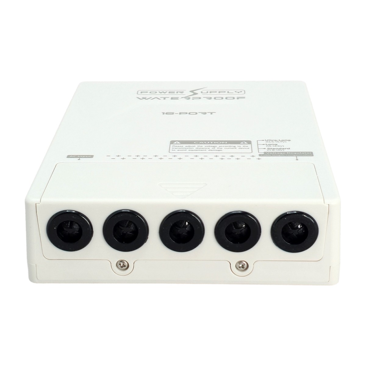 FOLKSAFE τροφοδοτικό συστημάτων CCTV FS-DC121608W, 16 εξόδων, 12V/8A, αδιάβροχο IP65