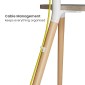 BRATECK βάση τηλεόρασης δαπέδου FS28-44F-04, 43-65", έως 35kg, με ράφι