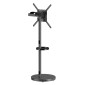 BRATECK βάση τηλεόρασης δαπέδου FS38-44TWE, 32-65", έως 50kg, με 2x ράφια, ροδάκια, μαύρη